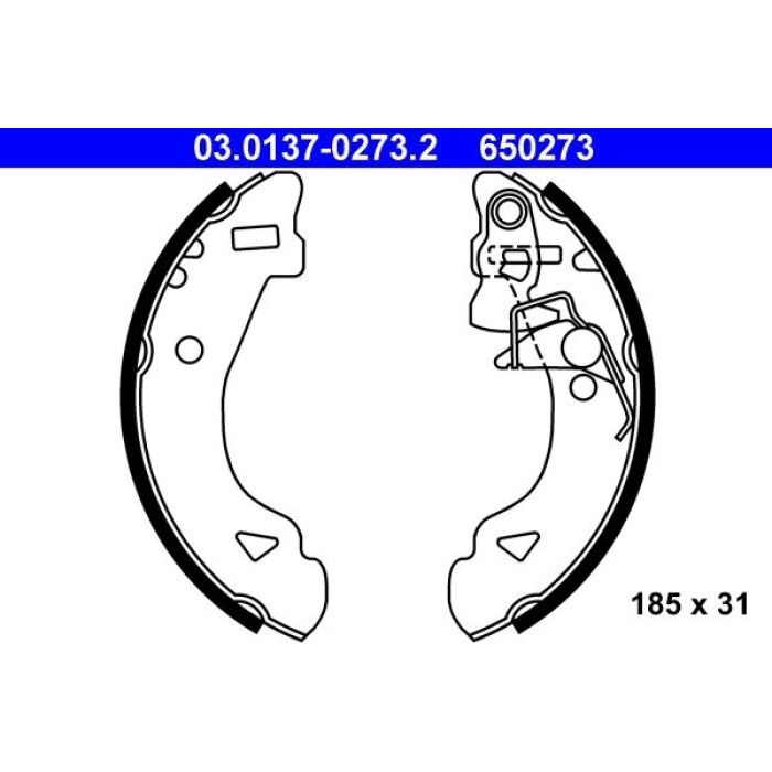 ATE Bremsbackensatz 03.0137-0273.2 ATE Bremsbackensatz 03.0137-0273.2