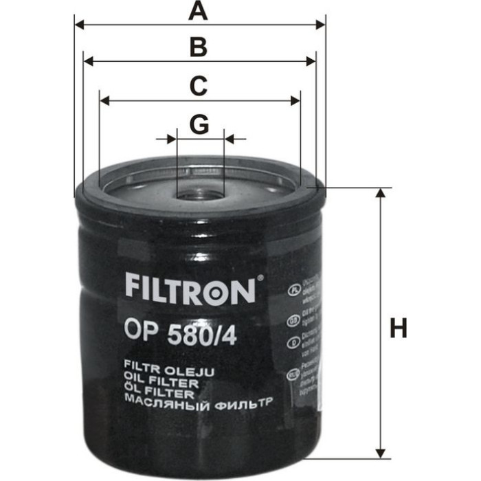 Filtron Ölfilter OP 580/4 Filtron Ölfilter OP 580/4