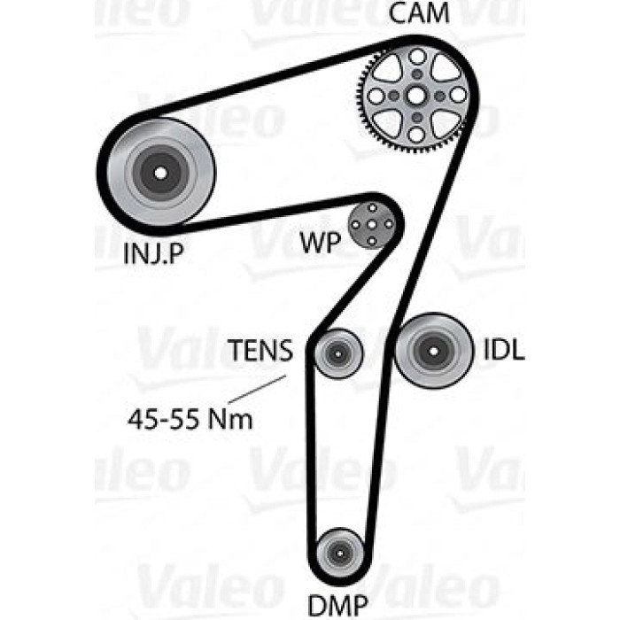 Valeo Steuertriebssatz 614641 Valeo Steuertriebssatz 614641