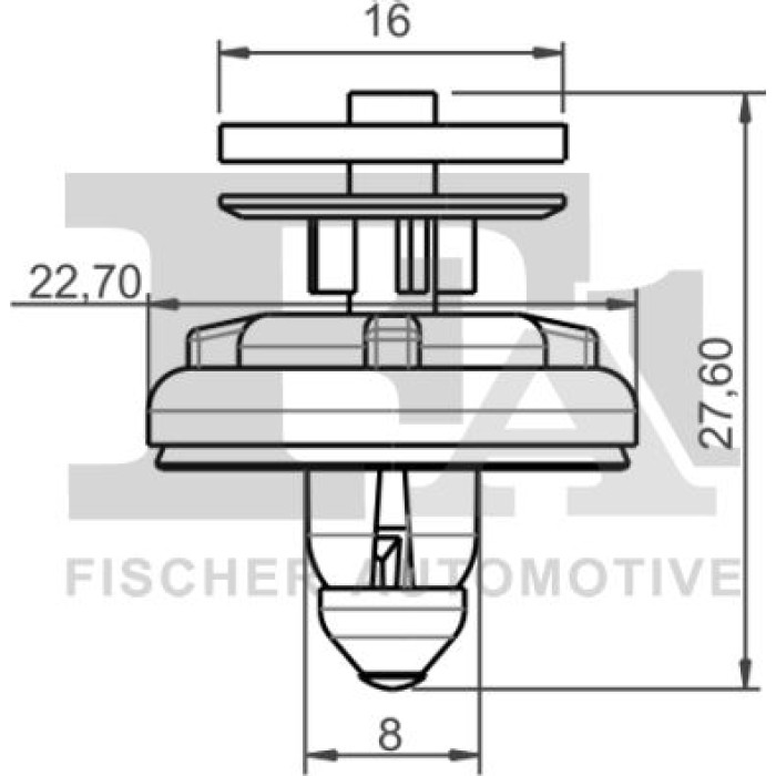 FA1 Befestigungsclip Zier-/Schutzleiste 11-40023.10 FA1 Befestigungsclip Zier-/Schutzleiste 11-40023.10