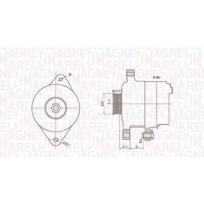 Magneti Marelli Lichtmaschine 063731891010 Magneti Marelli Lichtmaschine 063731891010