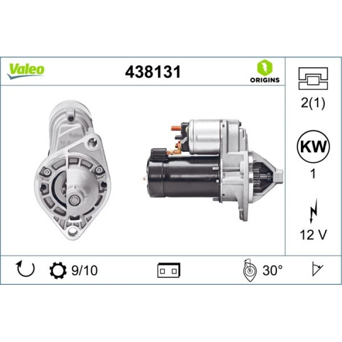 Valeo Anlasser 438131 Valeo Anlasser 438131
