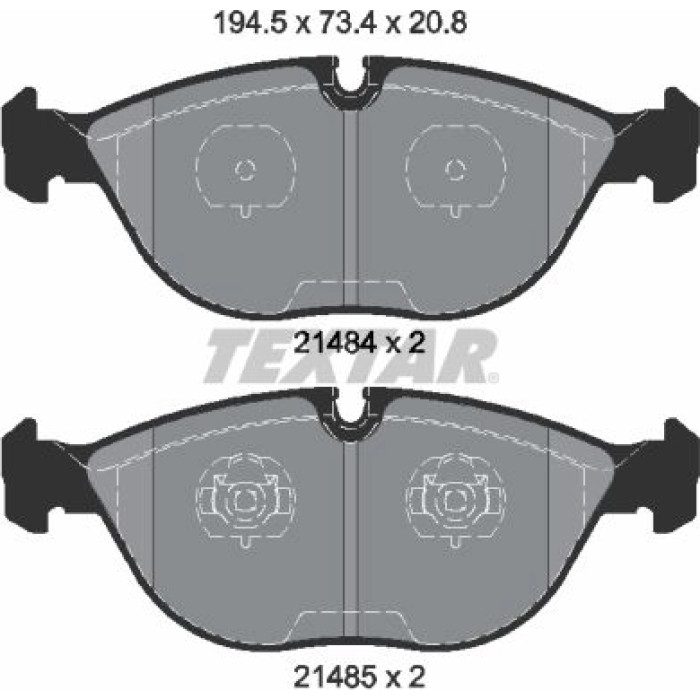Textar Bremsbelagsatz 2148401 Textar Bremsbelagsatz 2148401