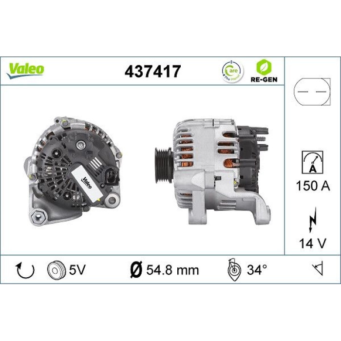 Valeo Lichtmaschine 437417 Valeo Lichtmaschine 437417
