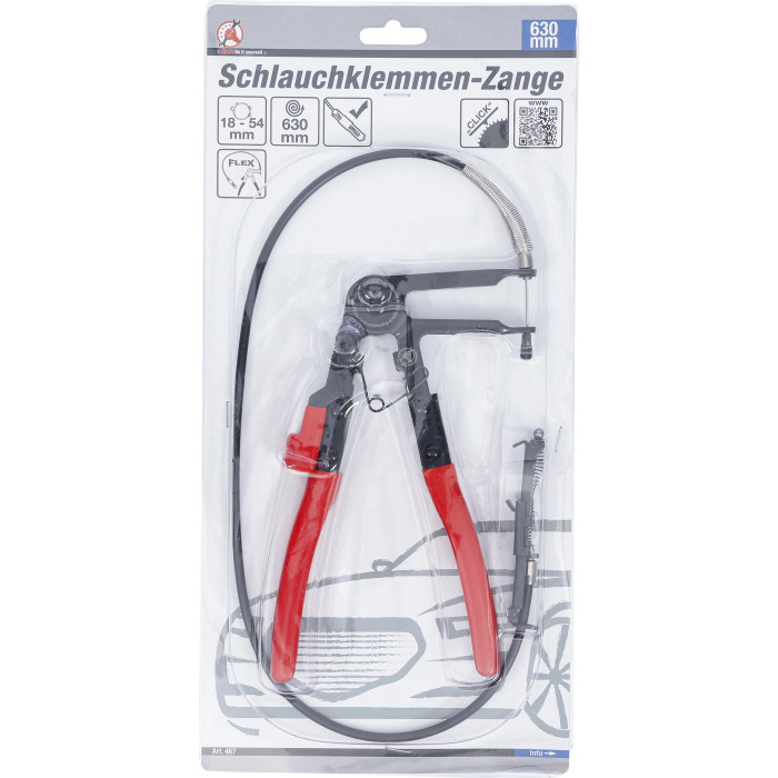 BGS Schlauchklemmen-Zange mit Bowdenzug 630 mm 467