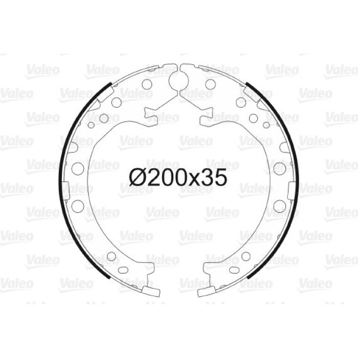 Valeo Bremsbacken 564154 Valeo Bremsbacken 564154