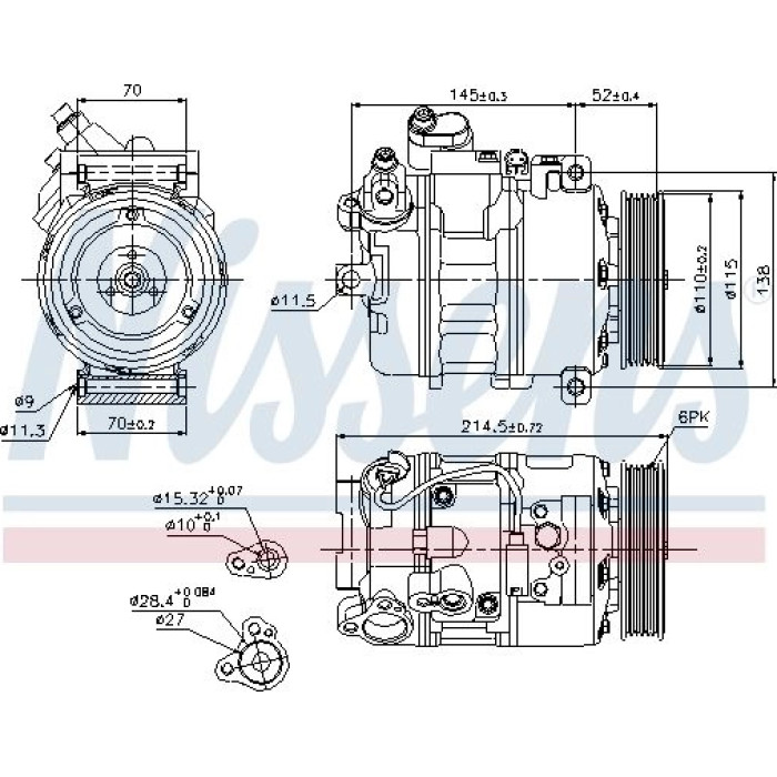 Nissens Klimakompressor PKW 89214 Nissens Klimakompressor PKW 89214