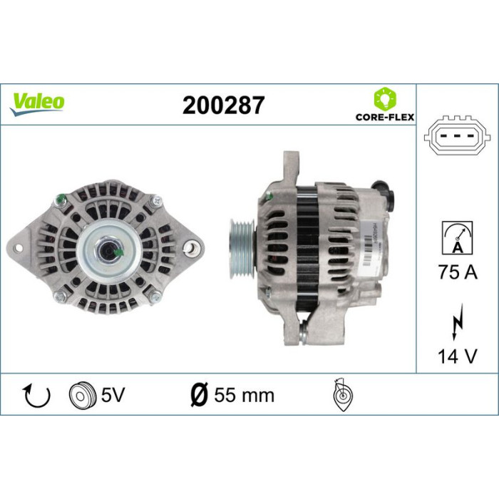 Valeo Lichtmaschine 200287 Valeo Lichtmaschine 200287