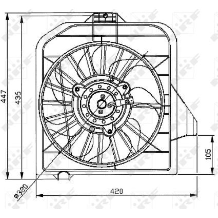 NRF Kühlerlüfter 47032 NRF Kühlerlüfter 47032