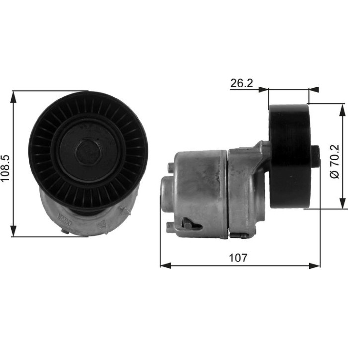 Gates Spannrolle T38215