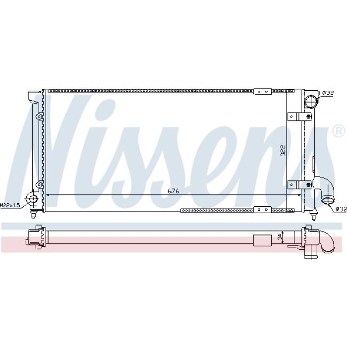 Nissens Wasserkühler PKW 63989 Nissens Wasserkühler PKW 63989