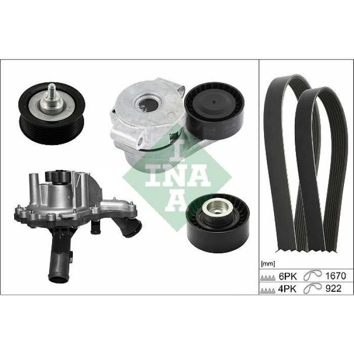 INA Keilrippenriemensatz mit Wasserpumpe 529 0301 30 INA Keilrippenriemensatz mit Wasserpumpe 529 0301 30