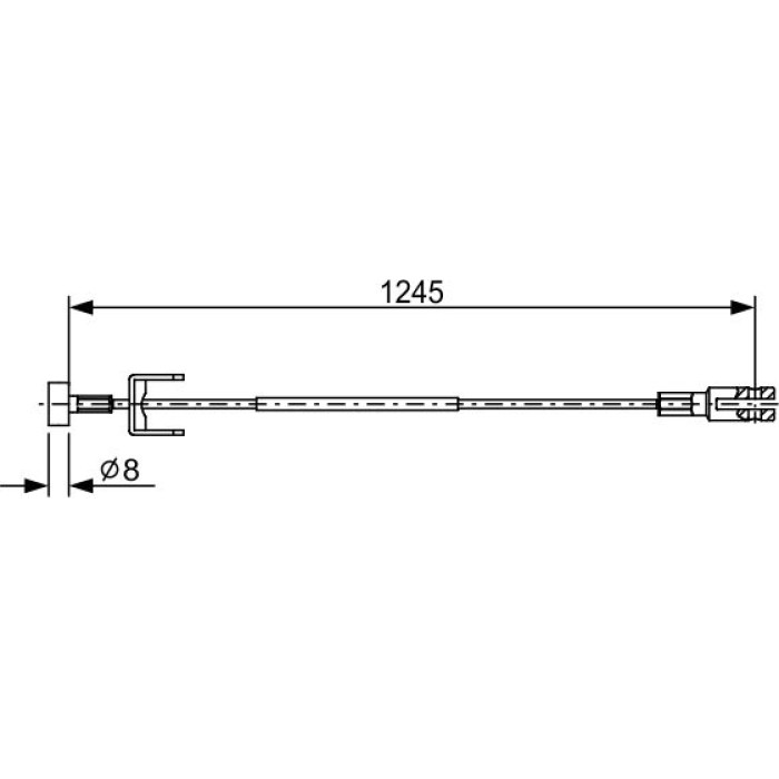 Bosch Handbremsseil 1987482633 Bosch Handbremsseil 1987482633