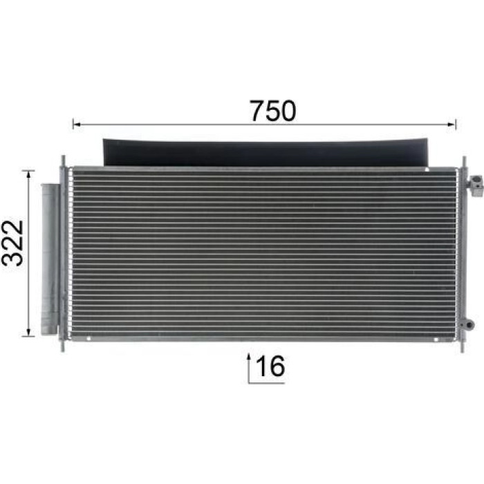 Kondensator, Klimaanlage AC 717 000S Kondensator, Klimaanlage AC 717 000S
