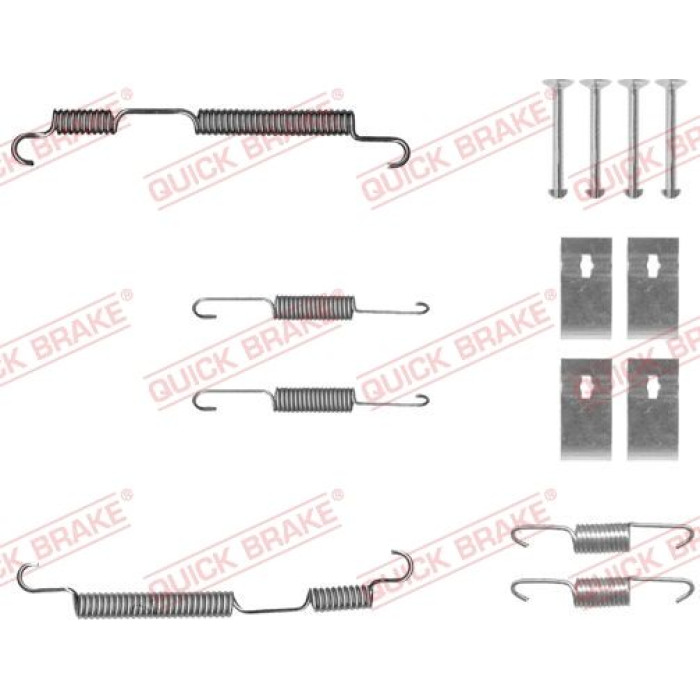 Quick Brake Zubehörsatz für Trommelbremsbacken 105-0050 Quick Brake Zubehörsatz für Trommelbremsbacken 105-0050