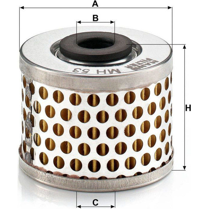 MH 53 MANN-FILTER Ölfilter MH 53 MH 53 MANN-FILTER Ölfilter MH 53