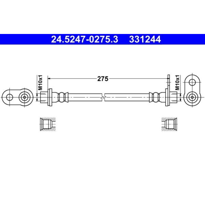 ATE Bremsschlauch 24.5247-0275.3 ATE Bremsschlauch 24.5247-0275.3