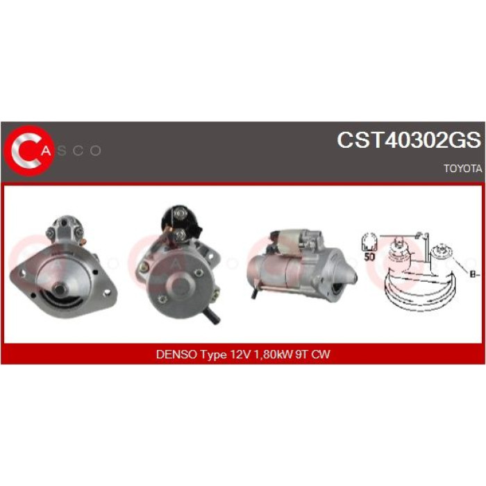 CASCO Anlasser CST40302GS CASCO Anlasser CST40302GS