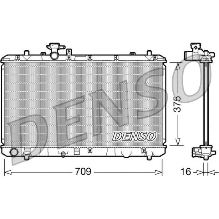 Denso Motorkühler DRM47023 Denso Motorkühler DRM47023