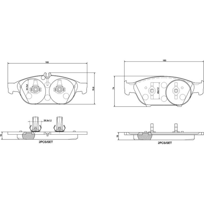 BREMBO Bremsklötze VA P 50 106 BREMBO Bremsklötze VA P 50 106