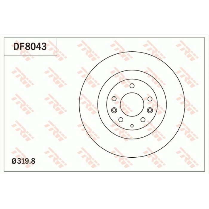 TRW Bremsscheibe Mazda P. Cx-7/Cx-9 07 DF8043 TRW Bremsscheibe Mazda P. Cx-7/Cx-9 07 DF8043