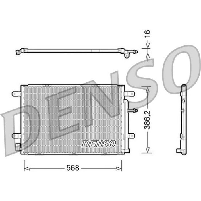Denso Klimakondensator DCN02019 Denso Klimakondensator DCN02019