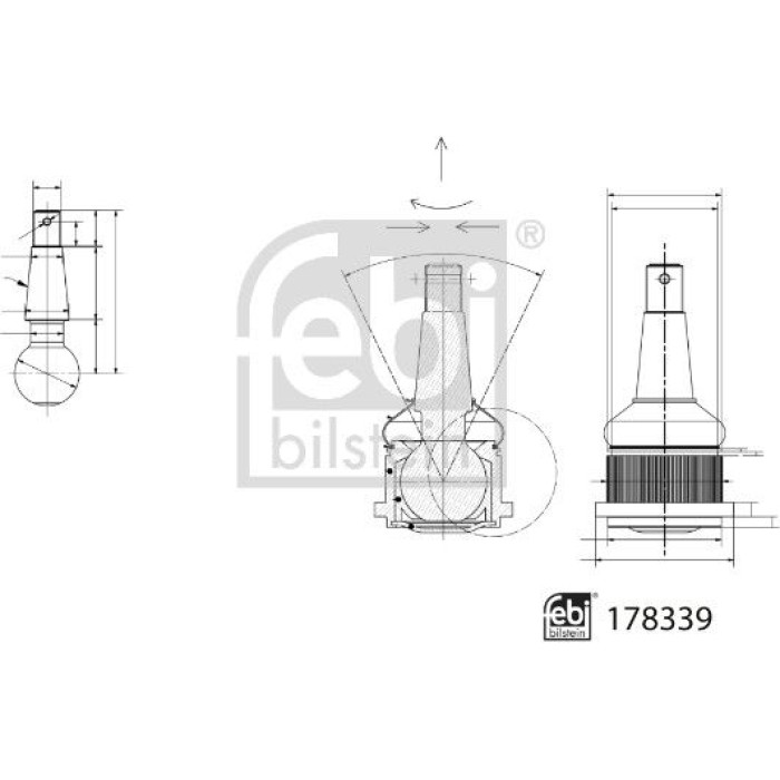 febi Trag-/Führungsgelenk 178339 febi Trag-/Führungsgelenk 178339