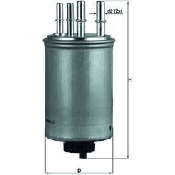 MAHLE Kraftstofffilter KL 506 MAHLE Kraftstofffilter KL 506