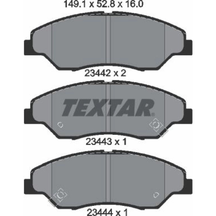 Textar Bremsbelagsatz 2344201