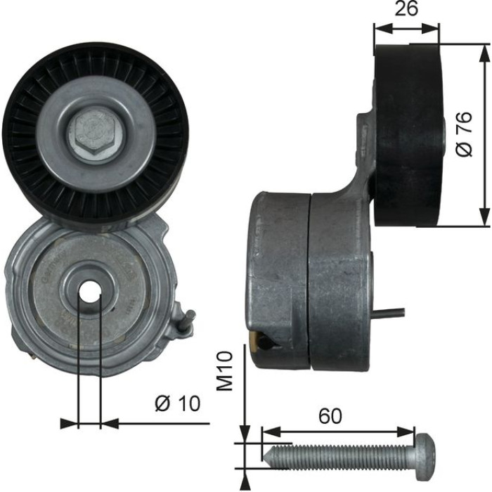 Gates Spannrolle T38423 Gates Spannrolle T38423