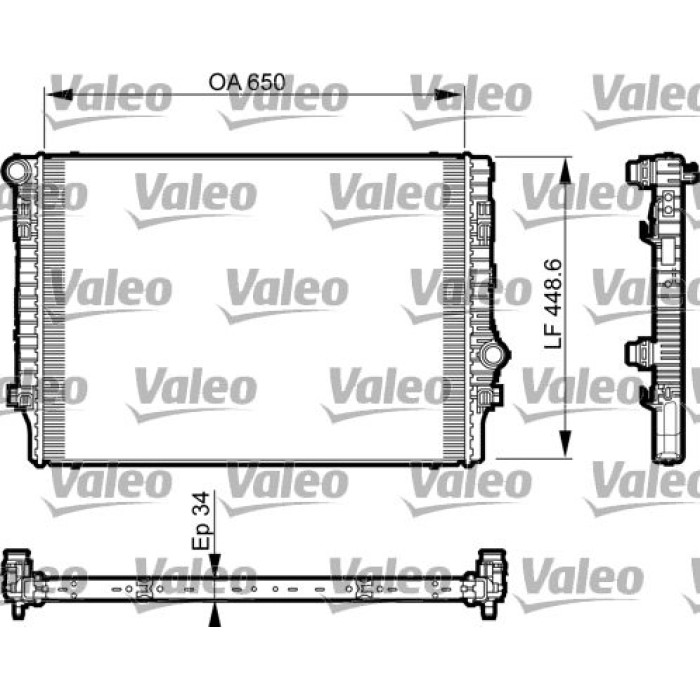 Valeo Motorkühler 735548 Valeo Motorkühler 735548