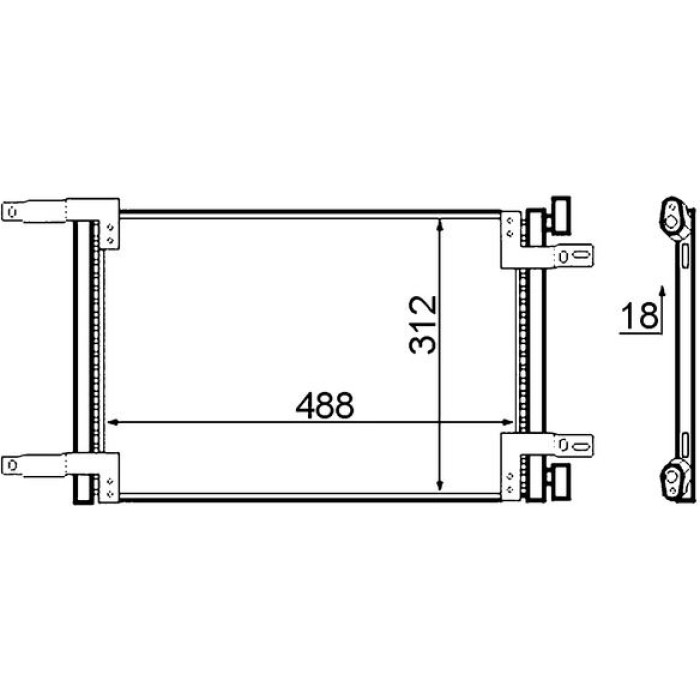 MAHLE Kondensator, Klimaanlage AC 516 000S MAHLE Kondensator, Klimaanlage AC 516 000S