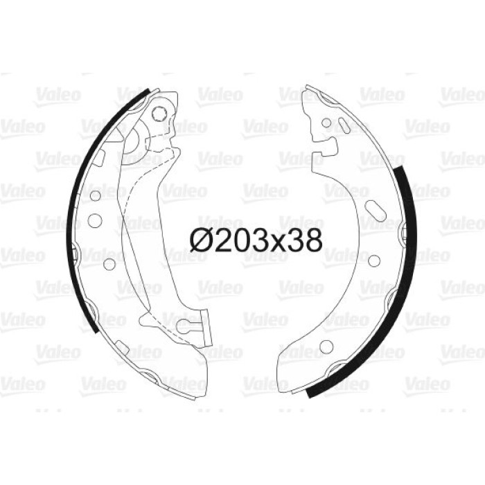 Valeo Bremsbacken 562632