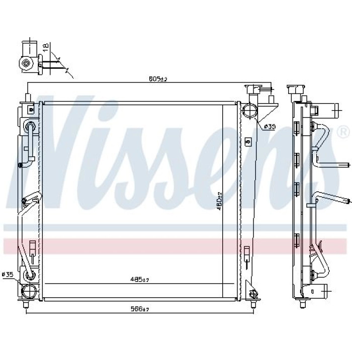Nissens Wasserkühler PKW 66763 Nissens Wasserkühler PKW 66763