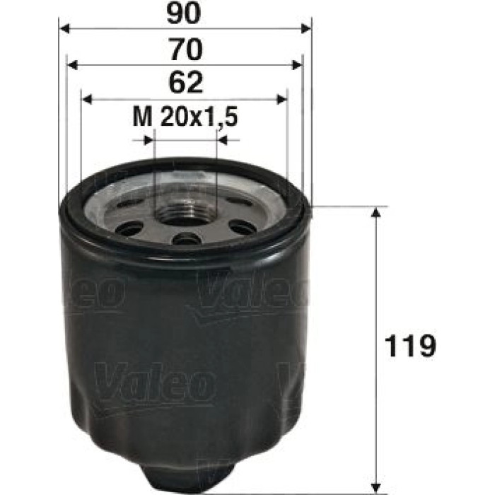 Valeo Ölfilter 586020 Valeo Ölfilter 586020
