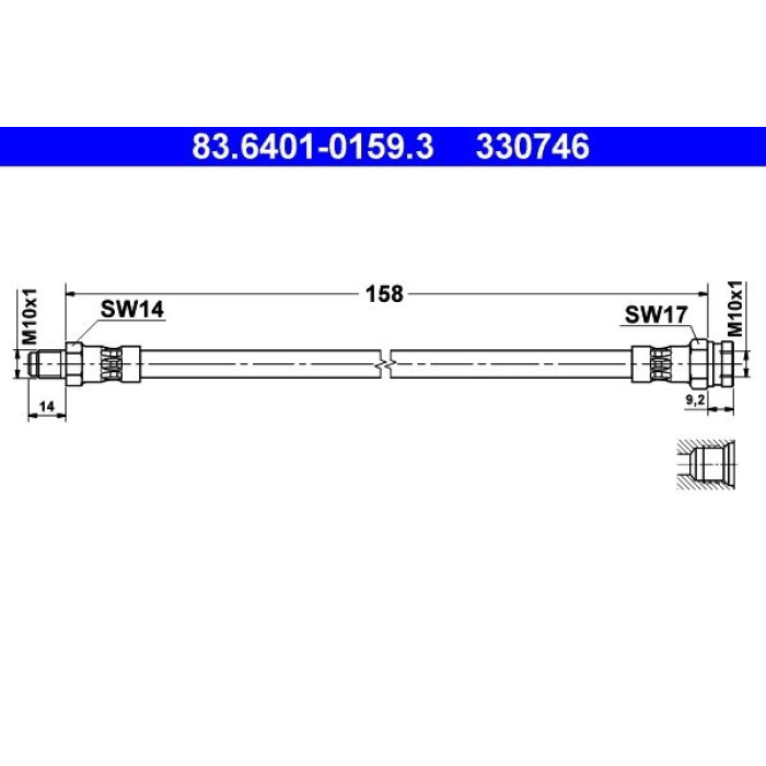 83.6401-0159.3 ATE Bremsschlauch 83.6401-0159.3 83.6401-0159.3 ATE Bremsschlauch 83.6401-0159.3