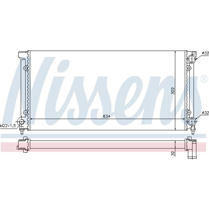 Nissens Wasserkühler PKW 651611