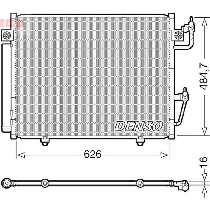 Denso Klimakondensator DCN45009 Denso Klimakondensator DCN45009