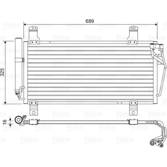 Valeo Klimakondensator 814456 Valeo Klimakondensator 814456