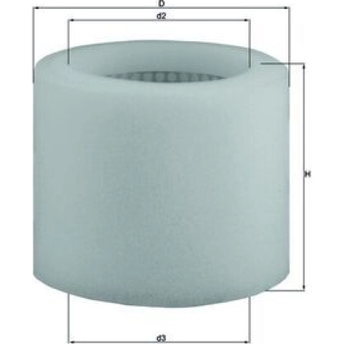 LX 123 MAHLE Luftfilter LX 123 - l LX 123 MAHLE Luftfilter LX 123 - l