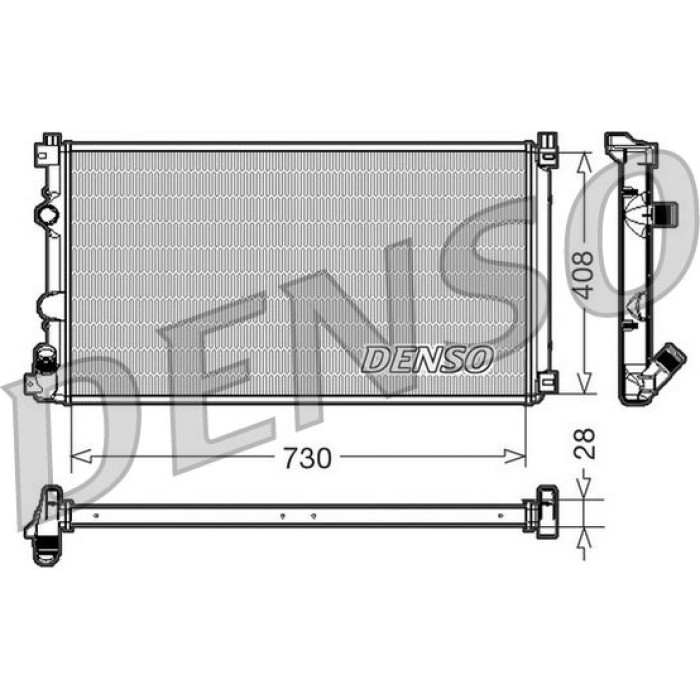 Denso Motorkühler DRM23092 Denso Motorkühler DRM23092