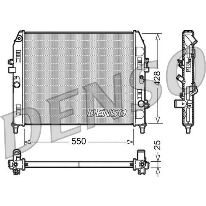 Denso Motorkühler DRM44008 Denso Motorkühler DRM44008
