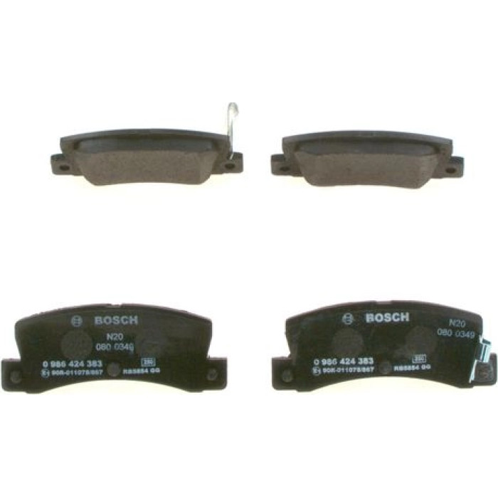 0 986 424 383 Bosch Bremsbelagsatz 0 986 424 383 0 986 424 383 Bosch Bremsbelagsatz 0 986 424 383