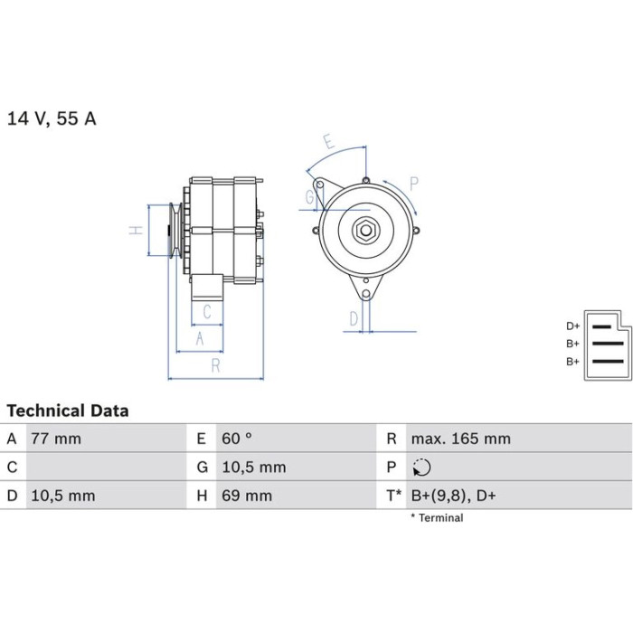 Bosch Lichtmaschine 0 986 031 400 Bosch Lichtmaschine 0 986 031 400