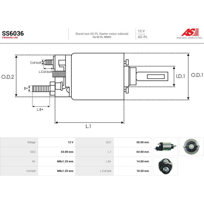 AS-PL Schalter für Anlasser SS6036