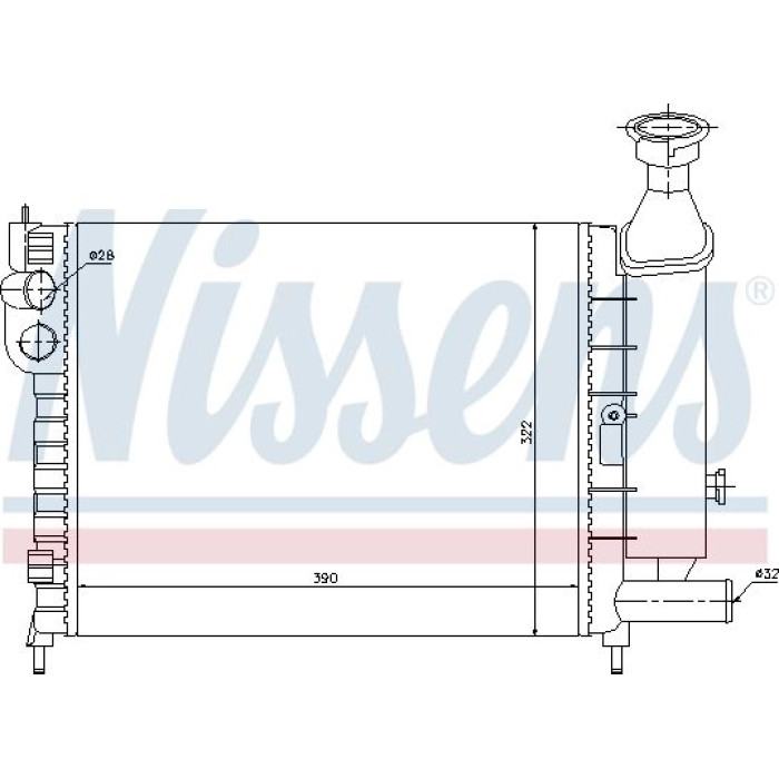 Nissens Wasserkühler PKW 61372 Nissens Wasserkühler PKW 61372