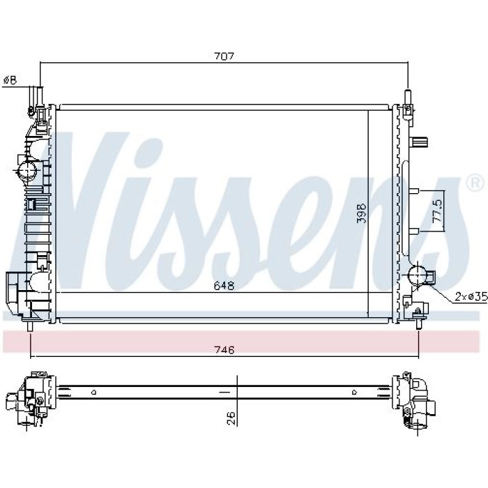 Nissens Wasserkühler PKW 640302