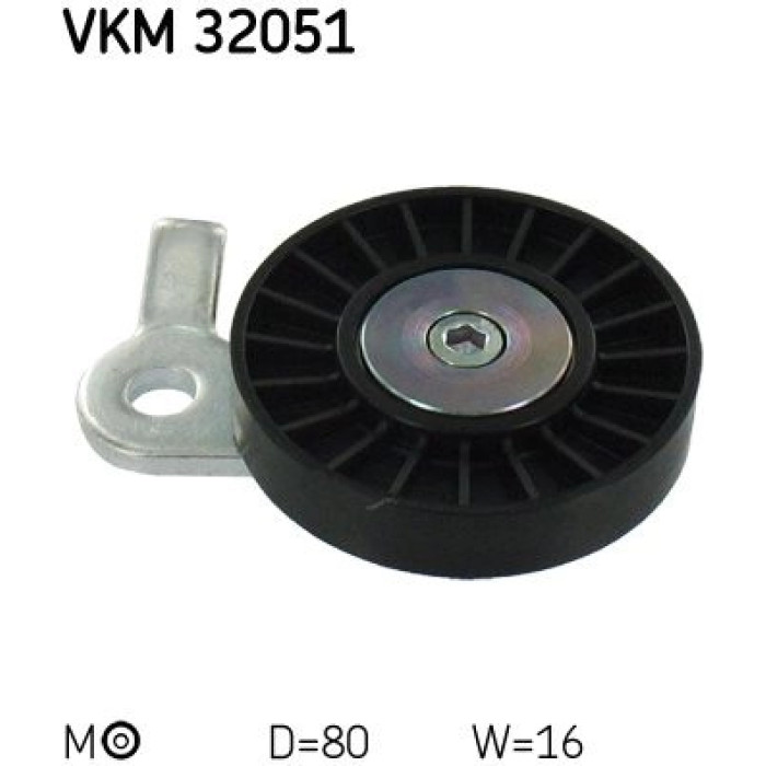 SKF Keilrippenriemen-Umlenkrolle VKM 32051