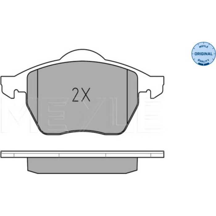 MEYLE Bremsbelagsatz VW A100/A6 90- Mit Sensor 025 206 7619/W MEYLE Bremsbelagsatz VW A100/A6 90- Mit Sensor 025 206 7619/W