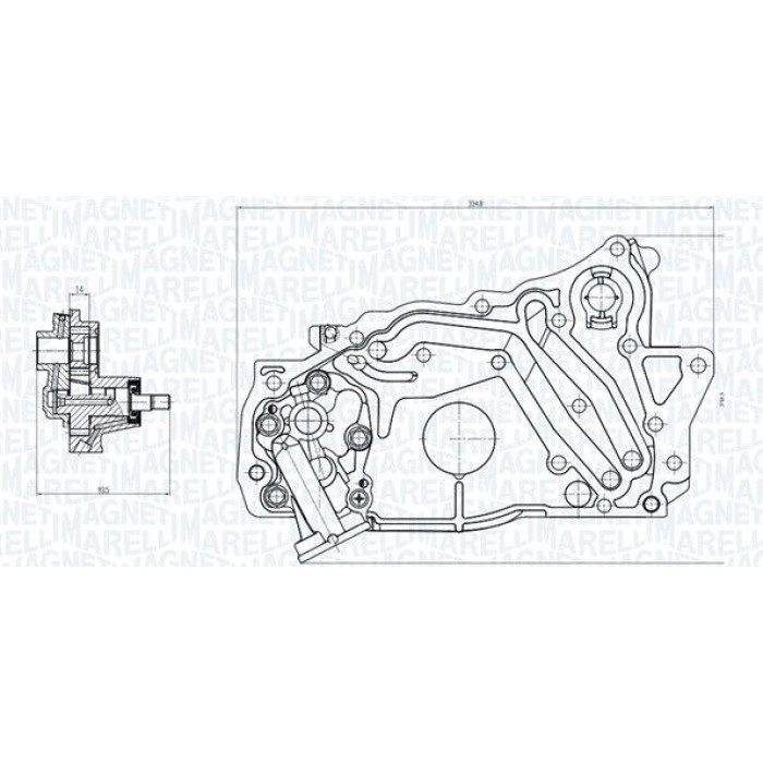Magneti Marelli Ölpumpe 351516000129 Magneti Marelli Ölpumpe 351516000129